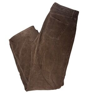 ZARA Women Brown Corduroy Wide Leg Pants Size 12